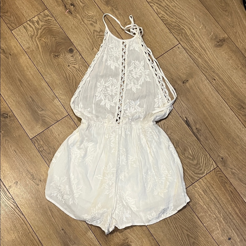 Audrey Ivory Lace Detail Garment